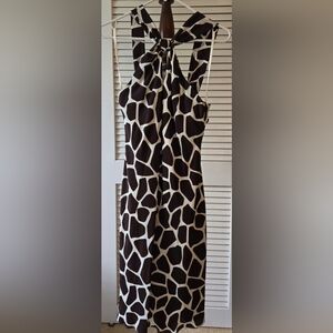 Banana Republic giraffe print dress